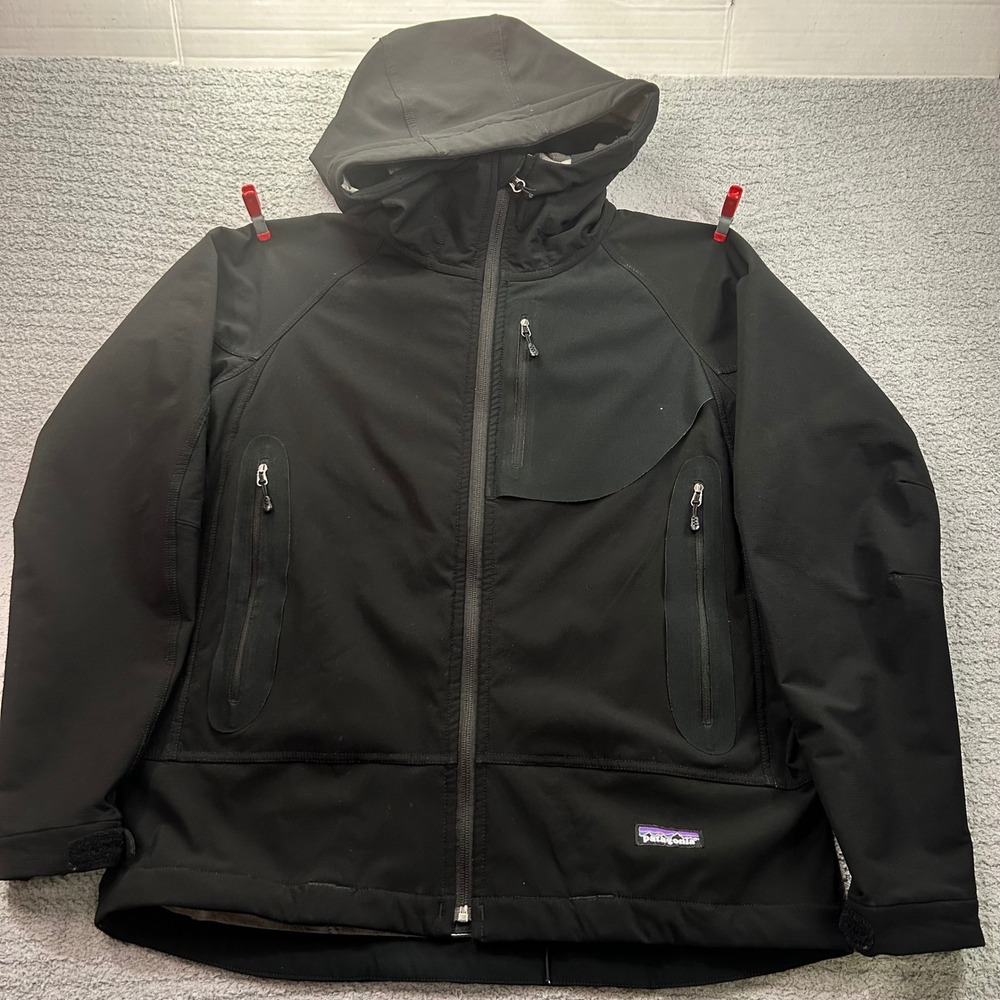 Patagonia winter Guide Jacket Softshell Fleece Lined Hooded M 84125.